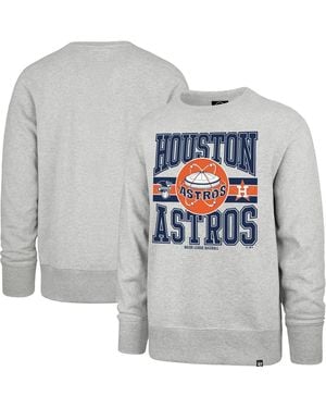 '47 Houston Astros Letters Headline Pullover Sweatshirt - Gray
