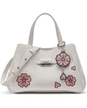 DKNY Bryar Silver-tone Hardware Small Crossbody Satchel Bag - Multicolor