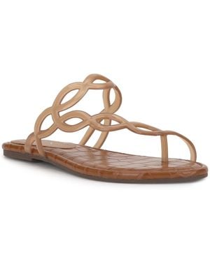 Jessica Simpson Aloni Jelly Toe-ring Flat Sandals - Metallic