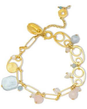 Nectar Nectar New York 18k Plated Loaiza Charm Bracelet - Metallic