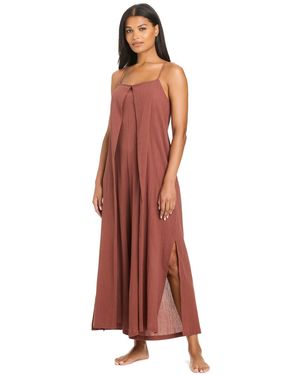 Sanctuary Coastal Covers Spaghetti-strap Wide-leg Tie-back Sweater - Red