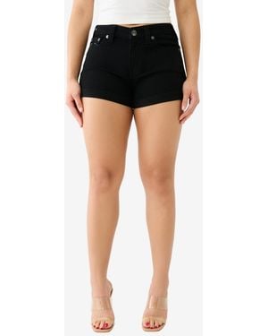 TRUE RELIGION Jennie Curvy Rolled Short - Black