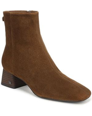 Sam Edelman Paige Zipper Booties - Brown