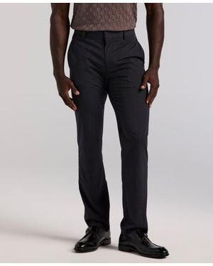 Perry Ellis Slim Fit Pinstripe Pants - Black