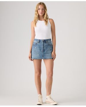 Levi's Icon Cotton Denim Skirt - Blue