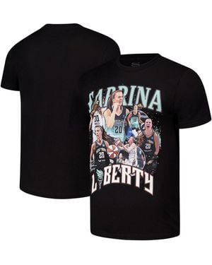 Stadium Essentials And Sabrina Ionescu New York Liberty 2024 Crossroads T-shirt - Black