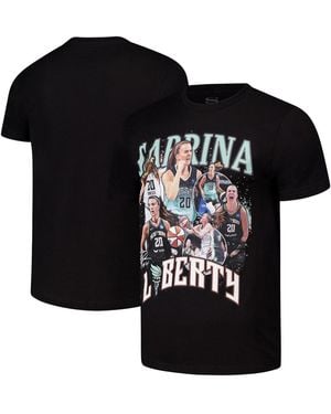 Stadium Essentials And Sabrina Ionescu New York Liberty 2024 Crossroads T-shirt - Black