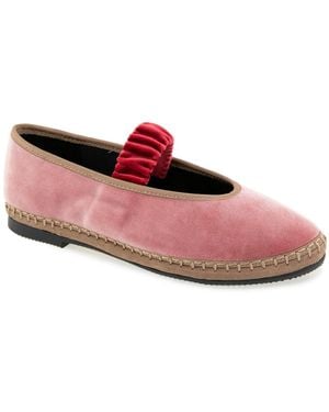 Kensie Fiona Velvet Mary Jane - Pink