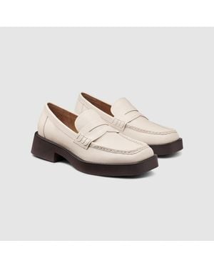 G.H. Bass & Co. Bowery Square Toe Loafer - White