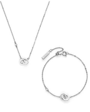 Olivia Burton Interlink Tone Stainless Steel Gift Set - Metallic