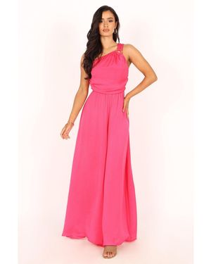 Petal & Pup Sunanda One Shoulder Jumpsuit - Pink