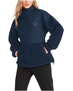 DKNY Sport Dallas Cowboys Drew Sherpa Full-zip Jacket - Blue