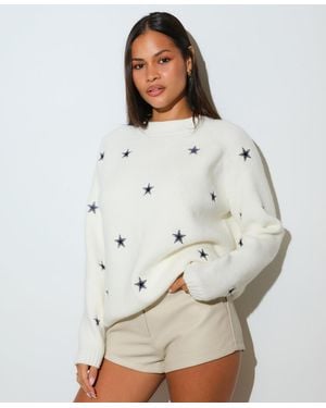 KADYLUXE Dallas Cowboys Mini Icon Sweater - Gray