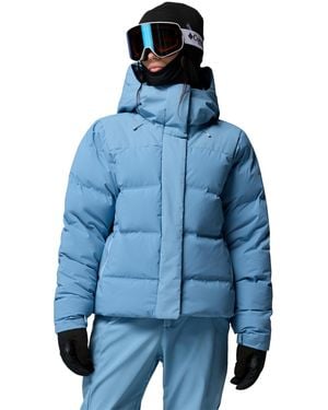 Columbia Roffe Ridge Hooded Down Puffer Jacket - Blue
