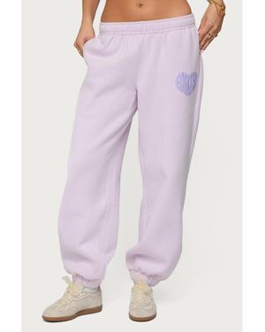 Edikted Major Love Sweatpants - Purple