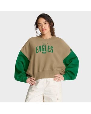Nike Philadelphia Eagles Oversized Rewind Pullover Sweatshirt - Green