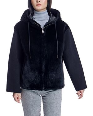 Julia & Stella By Maximilian Hooded Jacket - Blue
