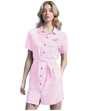 Margaritaville Philadelphia Eagles Palm Linen Dress - Pink