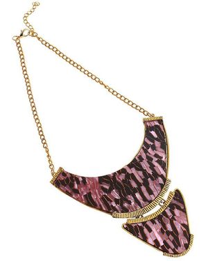 SOH Mozaic Statement Necklace - Brown
