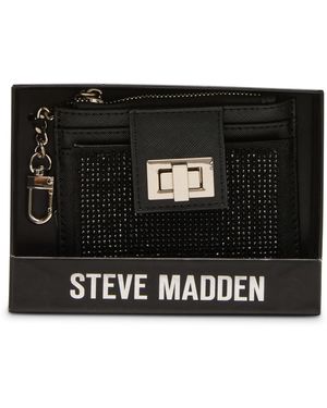 Steve Madden Blynda-g Mini Rhinestone Card Case - Black