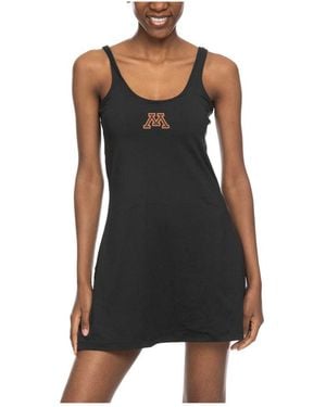 ZooZatZ Minnesota Golden Gophers Logo Scoop Neck Dress - Black