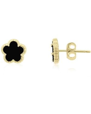The Lovery Spring Flower Stud Earrings 14k Gold-plated Sterling Silver - Metallic