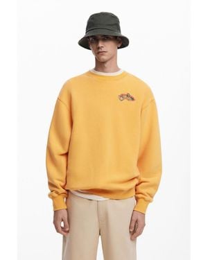 Desigual Embroidered Sweatshirt - Orange