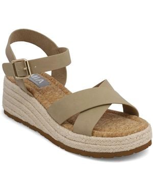 MIA Nikky Round Toe Wedge Als - Metallic