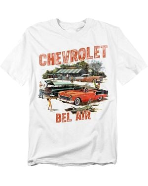 Corvette Chevrolet Bel Air Watercolor T-shirt - White
