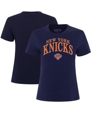 Sportiqe New York Knicks Arcadia Boxy T-shirt - Blue