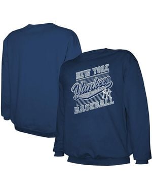 Stitches New York Yankees Pullover Sweatshirt - Blue