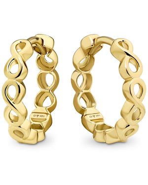 DEVATA Infinity Hoop Earrings - Metallic