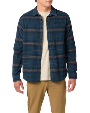 O'neill Sportswear Caruso Stripe Cord Shirt - Blue