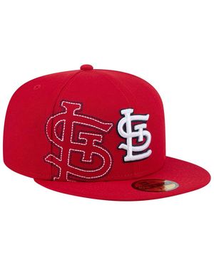 KTZ St. Louis Cardinals Yarn Stitch 59fifty Fitted Hat - Red