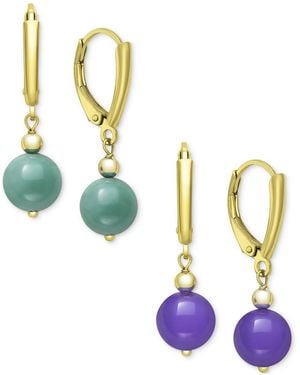 Macy's Dyed Green & Lavender Jade (8mm - Blue