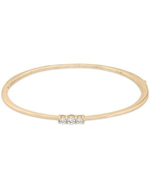 Wrapped in Love Diamond Three Stone Bangle Bracelet (1/4 Ct. T.w. - White