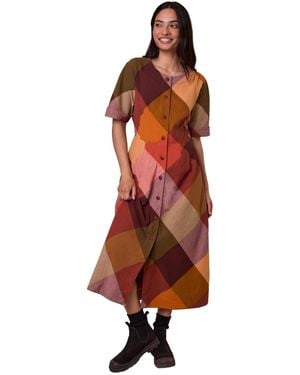 Celtic & Co. Bias Cut Midi Dress - Red