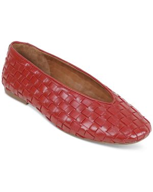 Gentle Souls Willow Woven Ballet Flats - Red