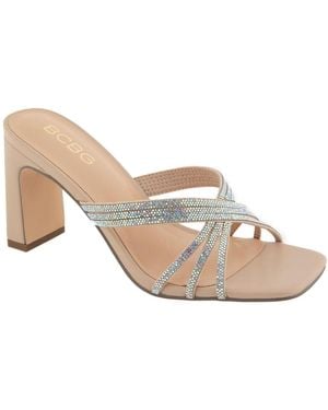 BCBGMAXAZRIA Fanny B Block Heeled Sandal - Natural