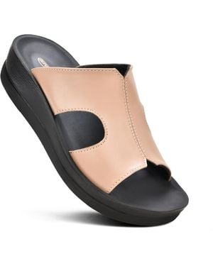 AEROTHOTIC Wenzel Comfortable Slide Sandal - Black