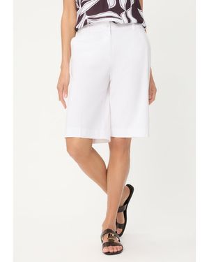 Olsen Solid Shorts - White