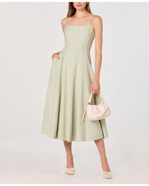 Astr Trisha Sleeveless Square Neck Dress - Natural