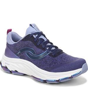 Ryka Premium Dedicate Lx Lace Up Walking Sneakers - Blue