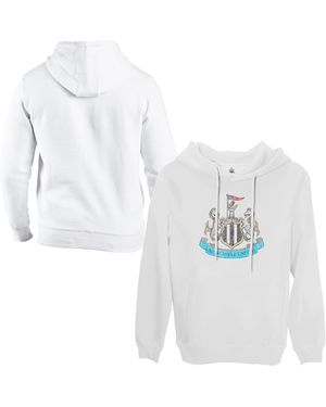 1863fc Newcastle United Team Badge Fleece Pullover Hoodie - White