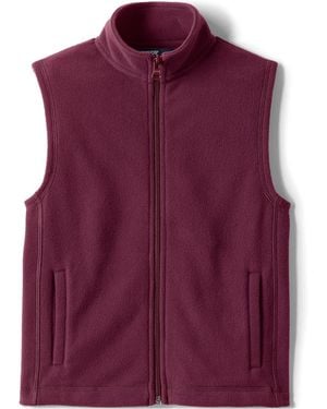 Lands' End Kids Lightweight Fleece Vest - Purple