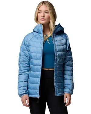 Columbia Powder Lite Ii Lightweight Insulated Hooded Jacket - Blue