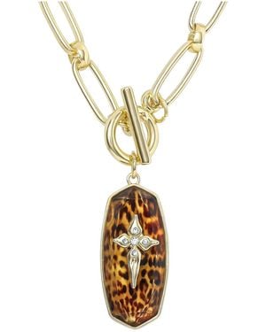 Jessica Simpson Chunky toggle Necklace - Metallic