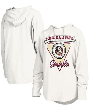 Pressbox Florida State Seminoles San Bruno Hoodie Long Sleeve T-shirt - White