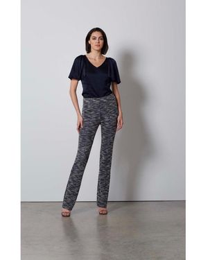 Etcetera E3 By Tweed Pull-on Pants Gridded - Gray