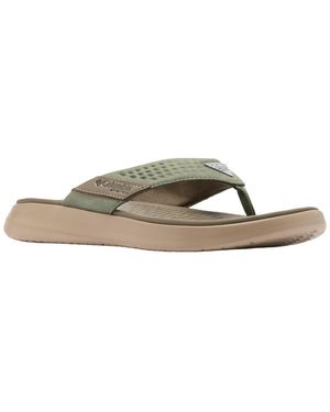 Columbia Boatside Leather Lightweight Flip Flop Sandals - Multicolor